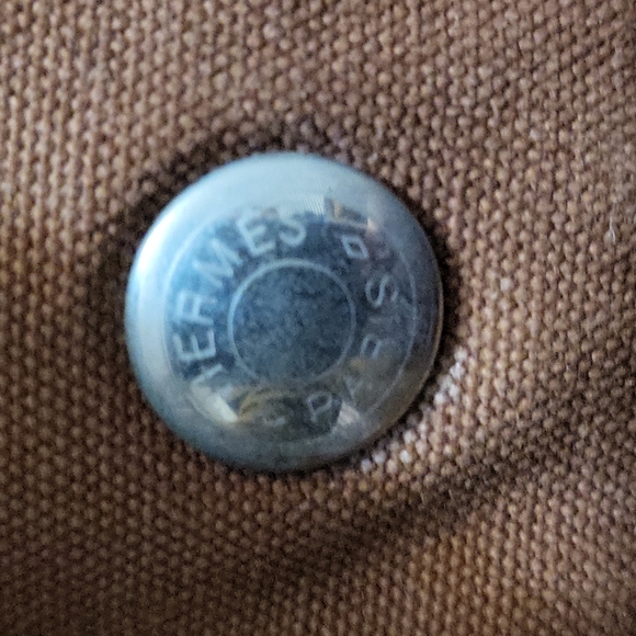 Authentic Hermes small canvas tote bag - Picture 11 of 11